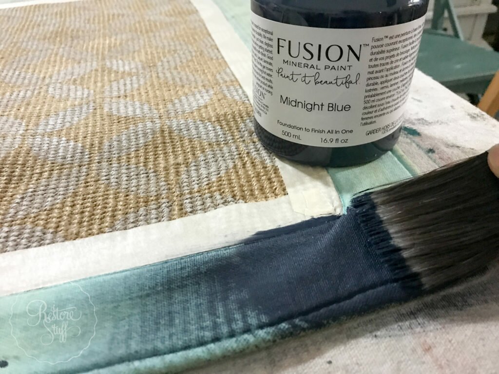 Painting a Jute Rug