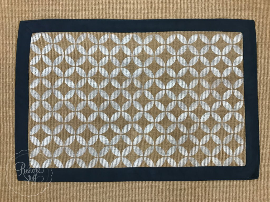 Jute Rug makeover