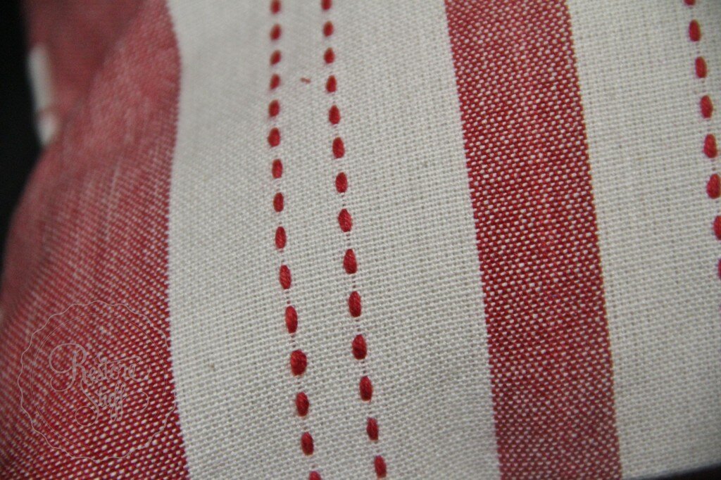 Tea towel red stripe 7