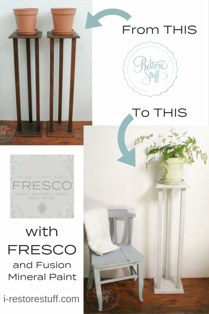 Fresco on plant stands