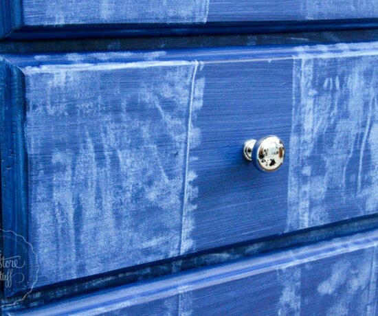 Faux denim jeans on Bedside Drawers