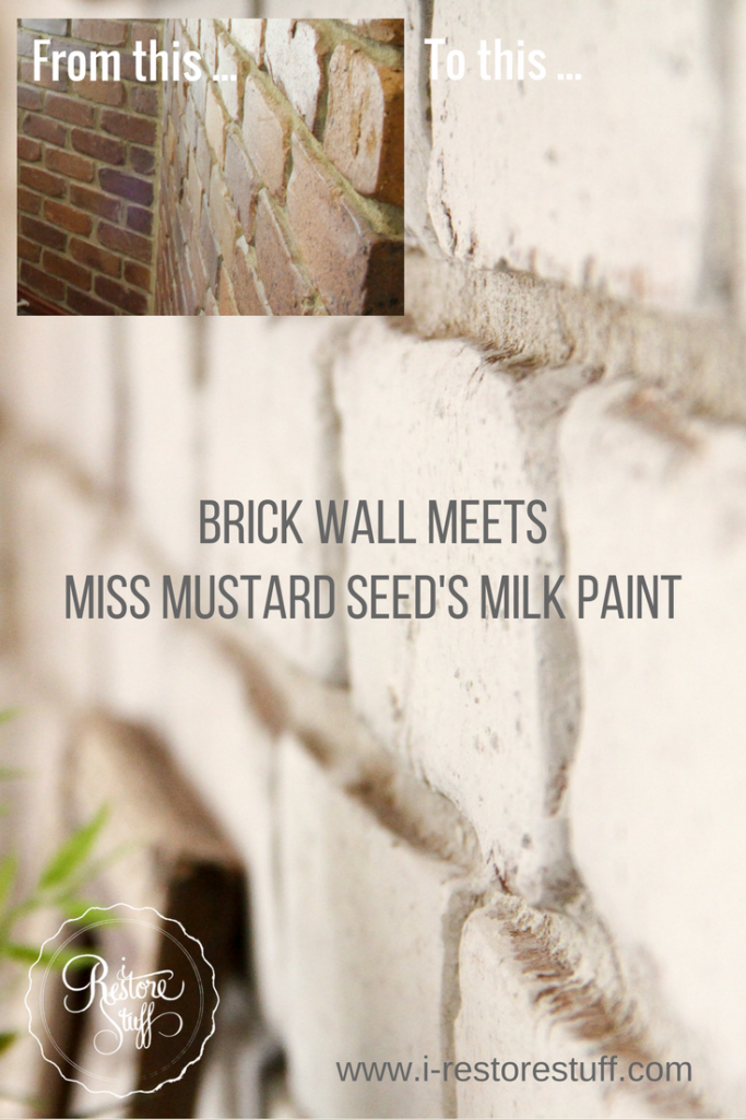 Milk Paint on Brick Walls